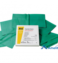 Хустки для кофердаму Dental Dam латексні, зелені (R&S), 36 шт./пак.
